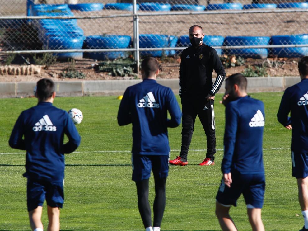 Entrenamiento del Real Zaragoza.
