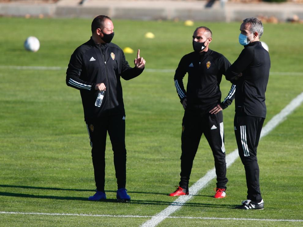 Entrenamiento del Real Zaragoza.