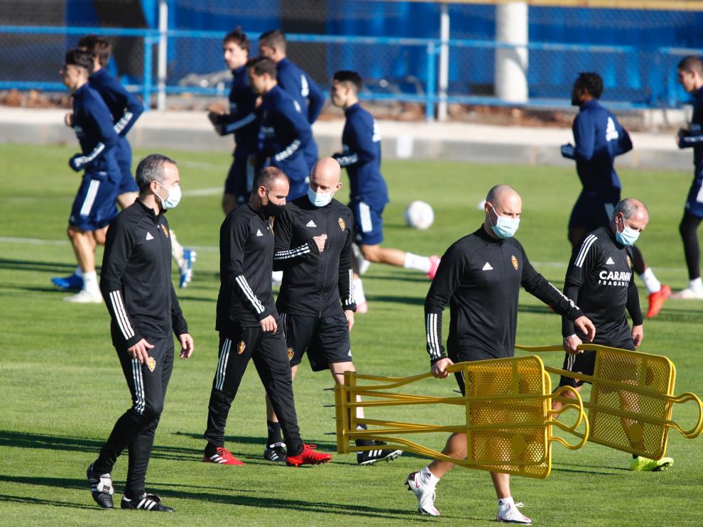Entrenamiento del Real Zaragoza.