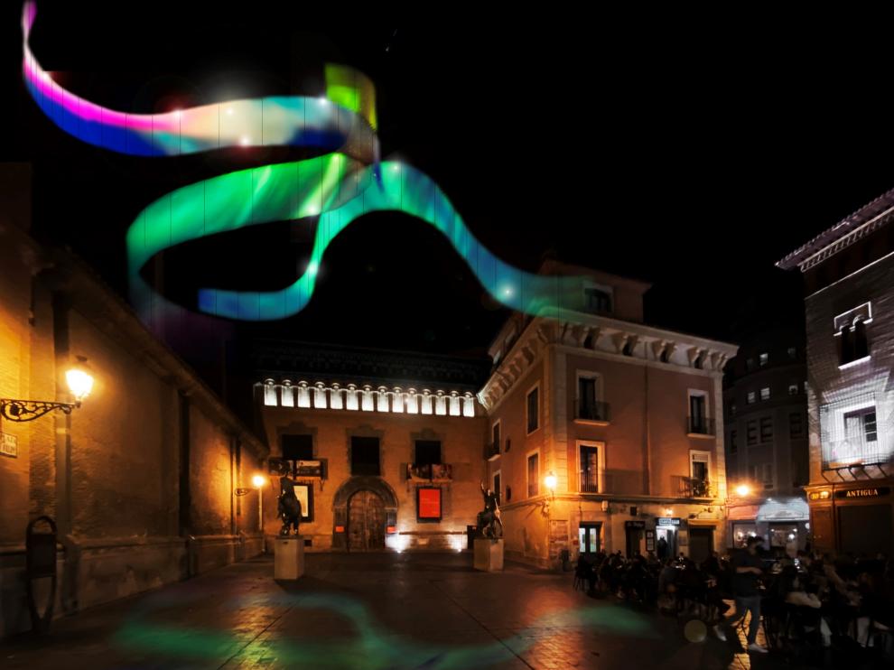 Una aurora boreal brillará en el cielo de la plaza San Felipe.
