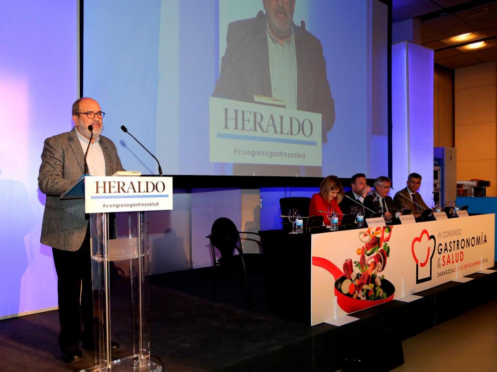 Juan Barbacil, director del Congreso de Gastronomía y Salud, en la edición celebrada en 2018.