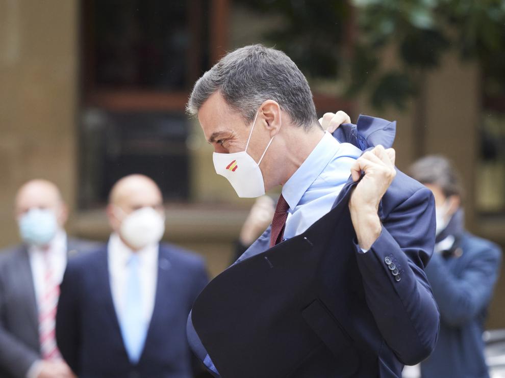 Sánchez, a su llegada este viernes a Pamplona