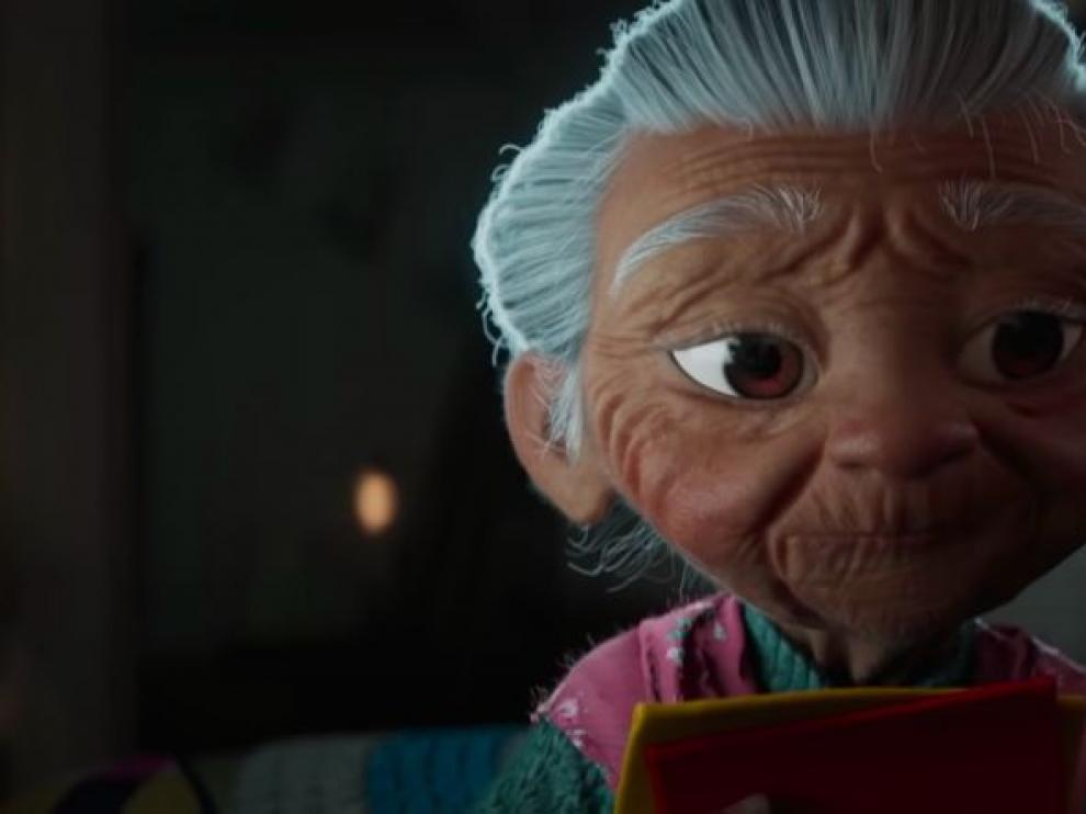 Un fotograma del nuevo corto navideño de Disney, dedicado a los abuelos.