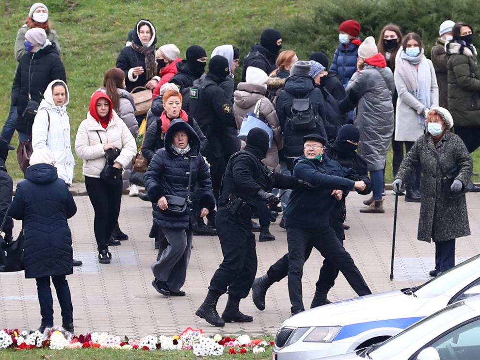 A rally against government and President Lukashenko in Minsk