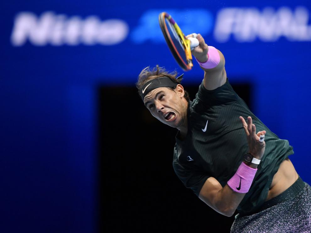 Nadal durante el partido