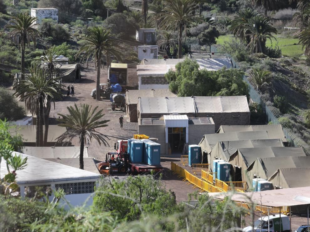 Barranco Seco acoge este miércoles a 200 de los 2.301 usuarios de Arguineguín