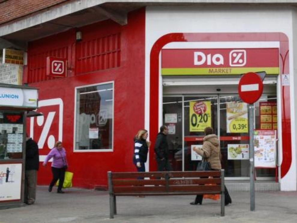 Supermercado de la cadena de distribución DIA.