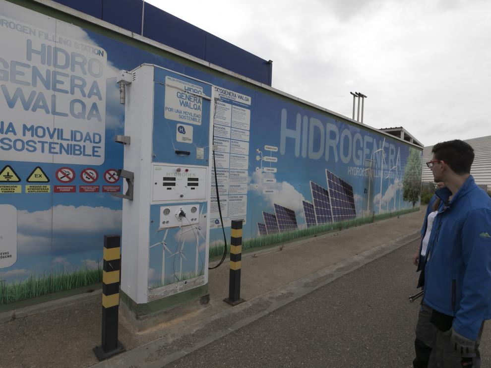 Imagen de la hidrogenera ubicada en el Parque Tecnológico Walqa, en Huesca.