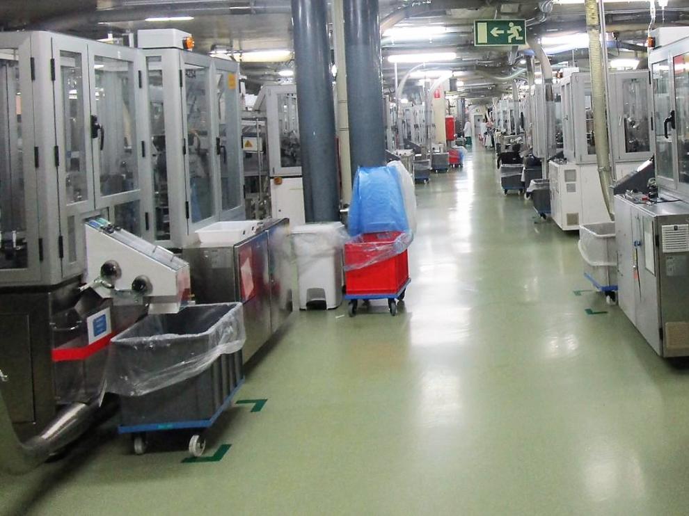 Instalaciones de la planta de Becton Dickinson en Fraga.