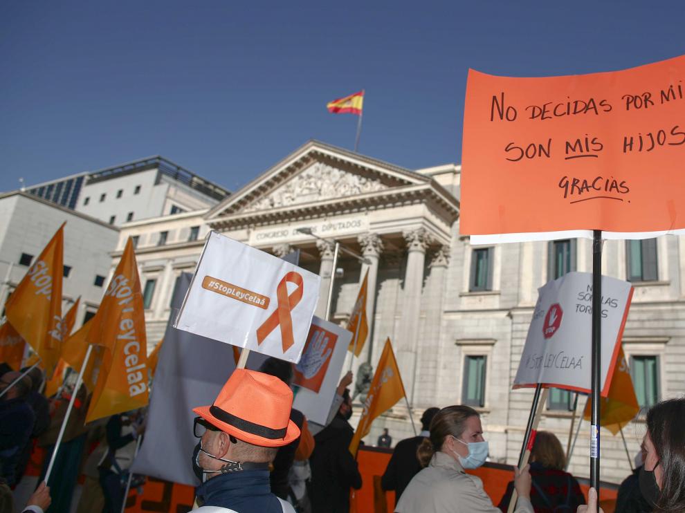 Protesta contra la ley Celaa