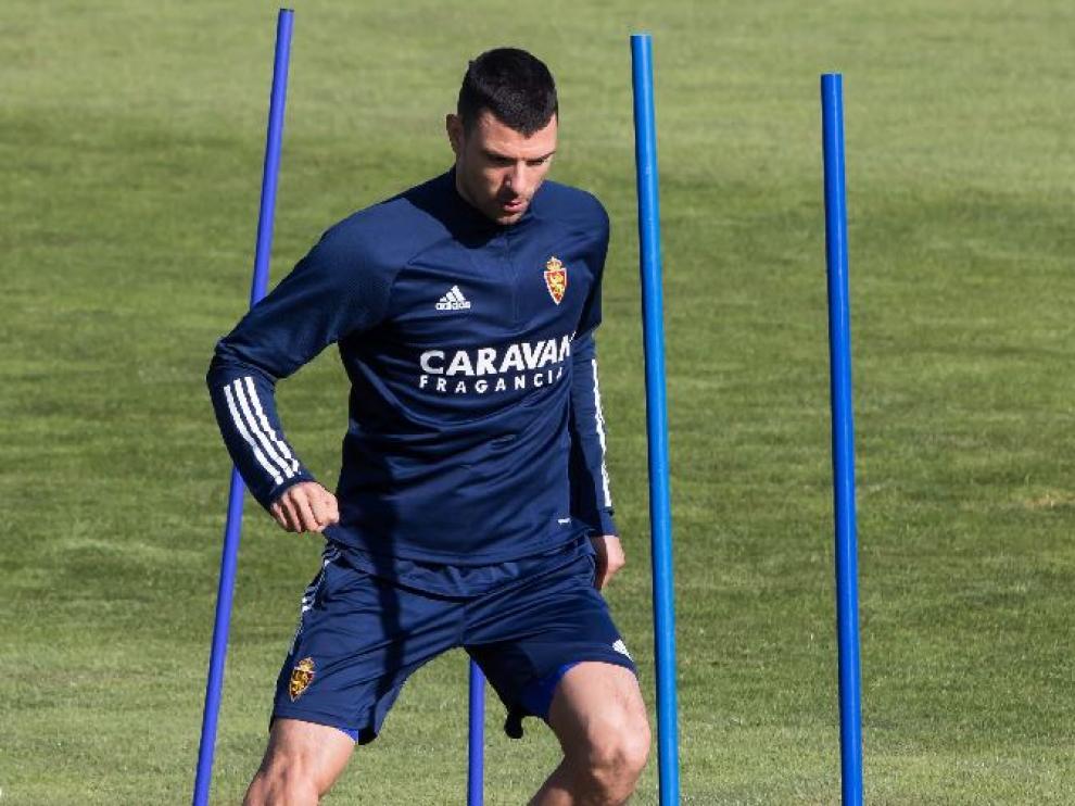 Vuckic trabaja en solitario en la Ciudad Deportiva.