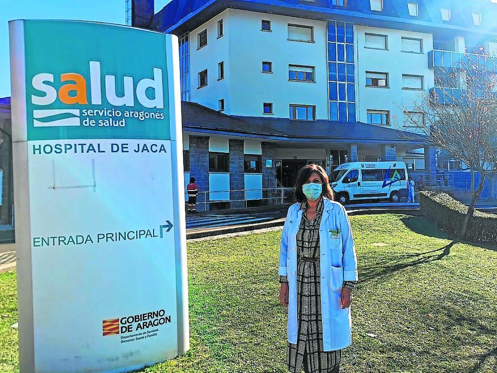 Alicia González, directora del hospital de Jaca, un centro libre de covid.