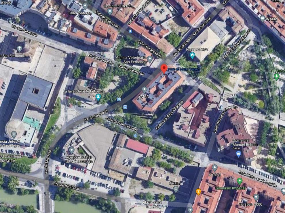 El accidente ocurrió junto a la Harinera de San José.