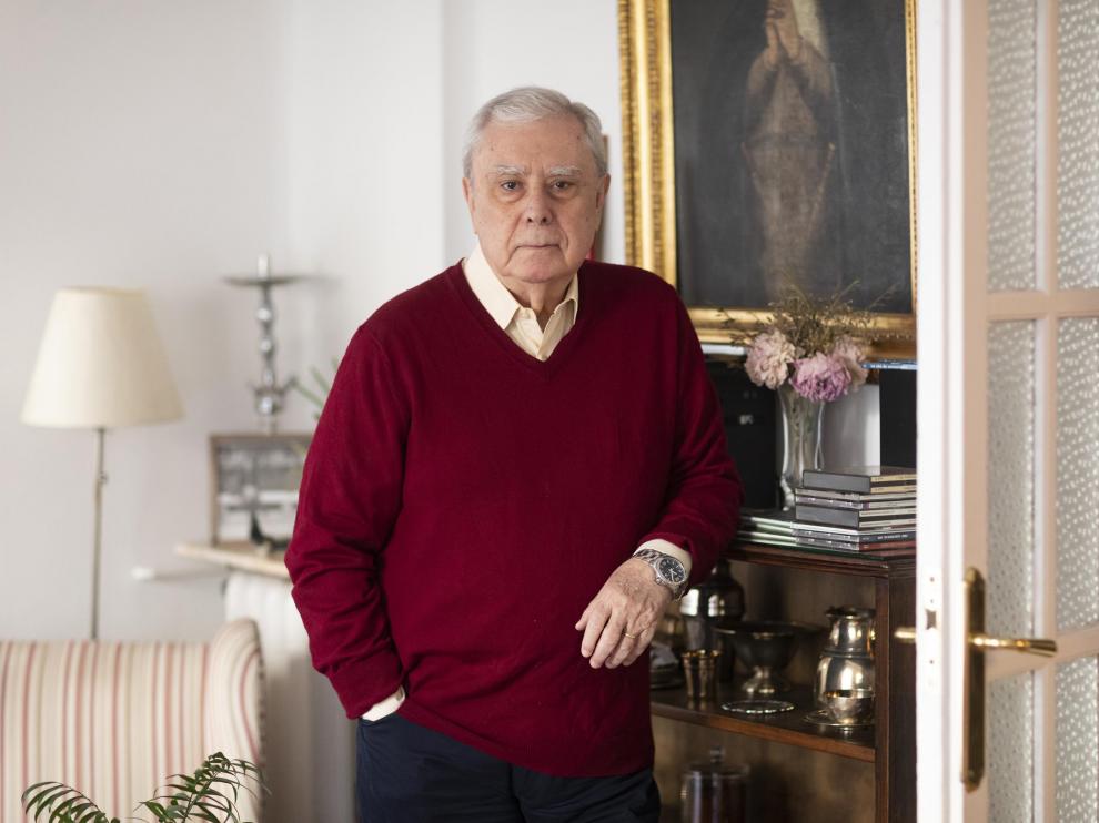 Javier Rupérez, en su domicilio de Madrid, el pasado viernes.