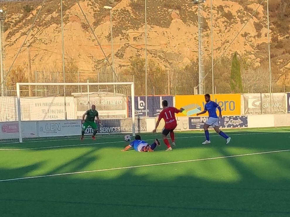 Imagen del partido que enfrentó al Fraga y al Cariñena.