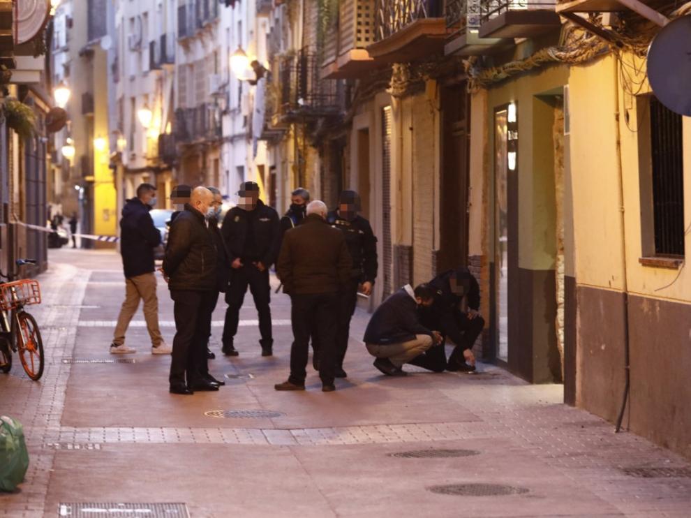 Tiroteo en la calle de Boggiero de Zaragoza.
