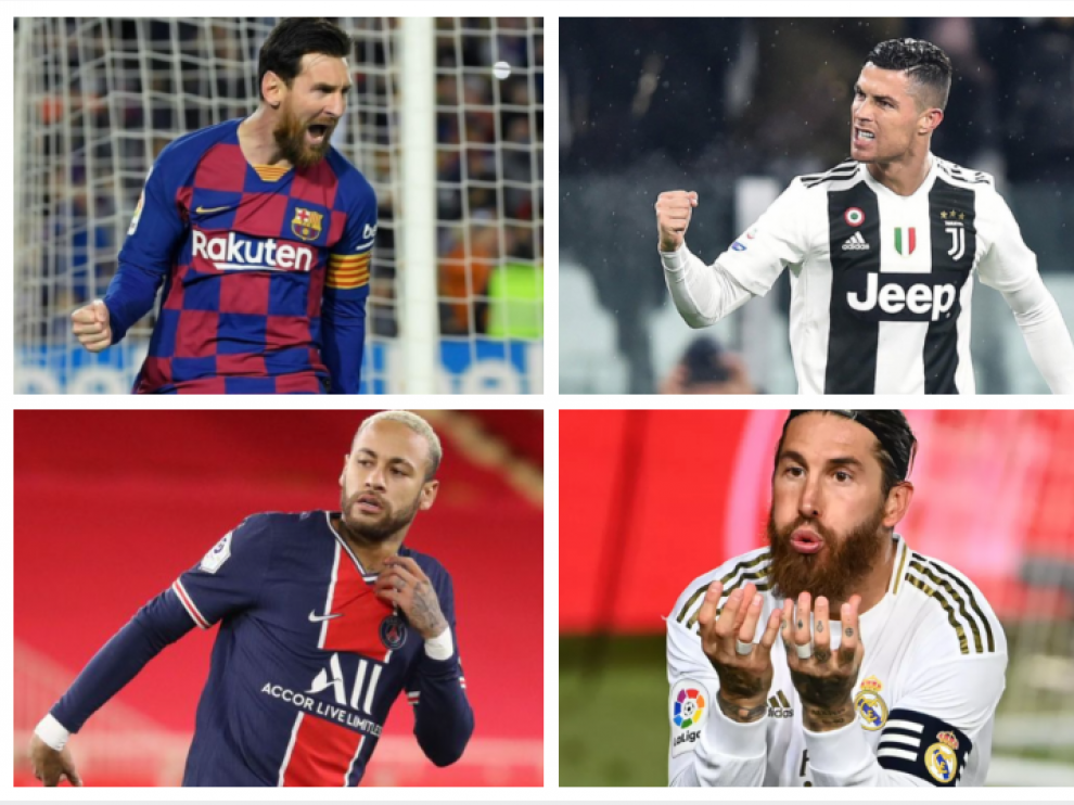 Messi, Ramos, Neymar, Cristiano