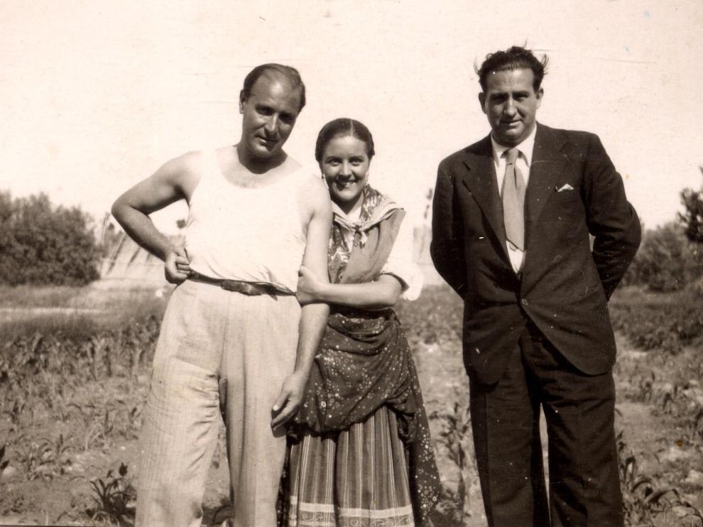 Florián Rey, Imperio Argentina y Lorenzo Sancho, que fue alcalde de Borja.