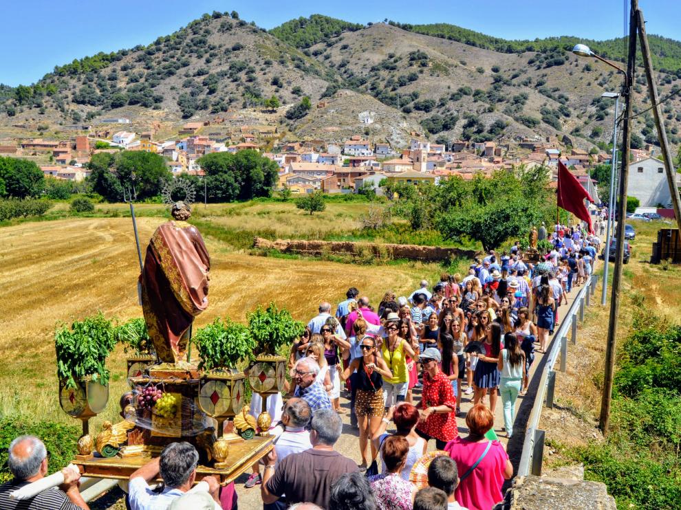 La procesión va desde la iglesia de Murero hasta la ermita de San Mamés, a un kilómetro