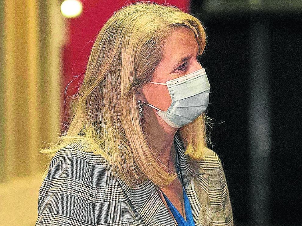 Ana Isabel Elduque, tras anunciarse que va a la segunda vuelta electoral.