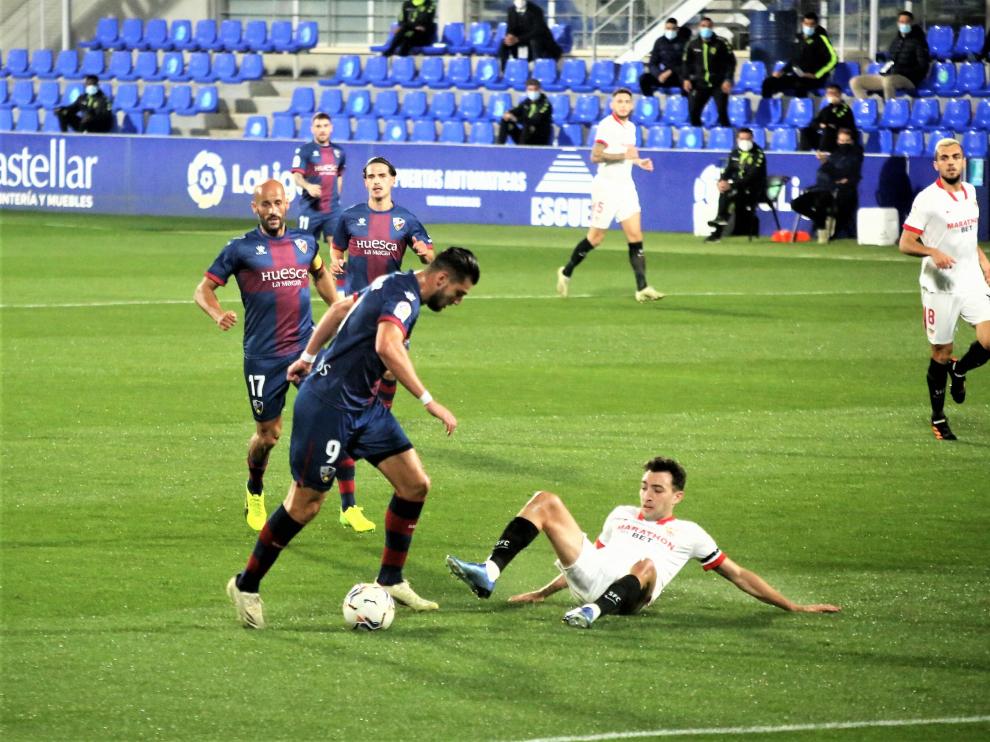 Partido SD Huesca - Sevilla de la Jornada 11 de LaLiga Santander.