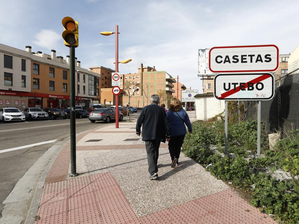 Barrio de Casetas tras el fin del cierre perimetral de Zaragoza capital.