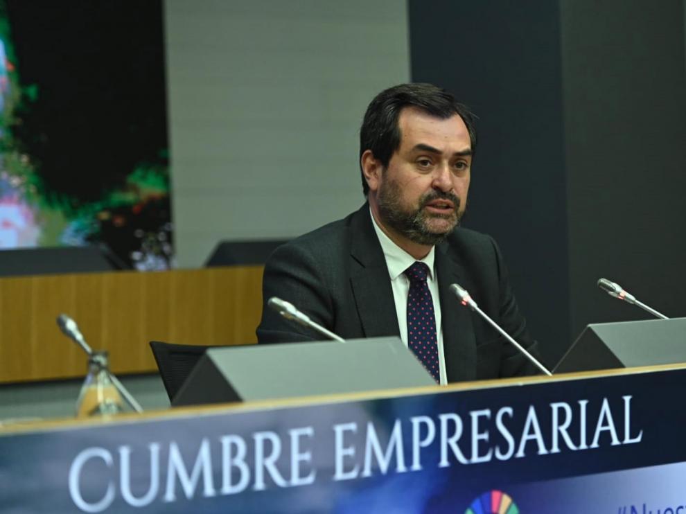 Ricardo Mur, presidente de CEOE Aragón, en una imagen de archivo.