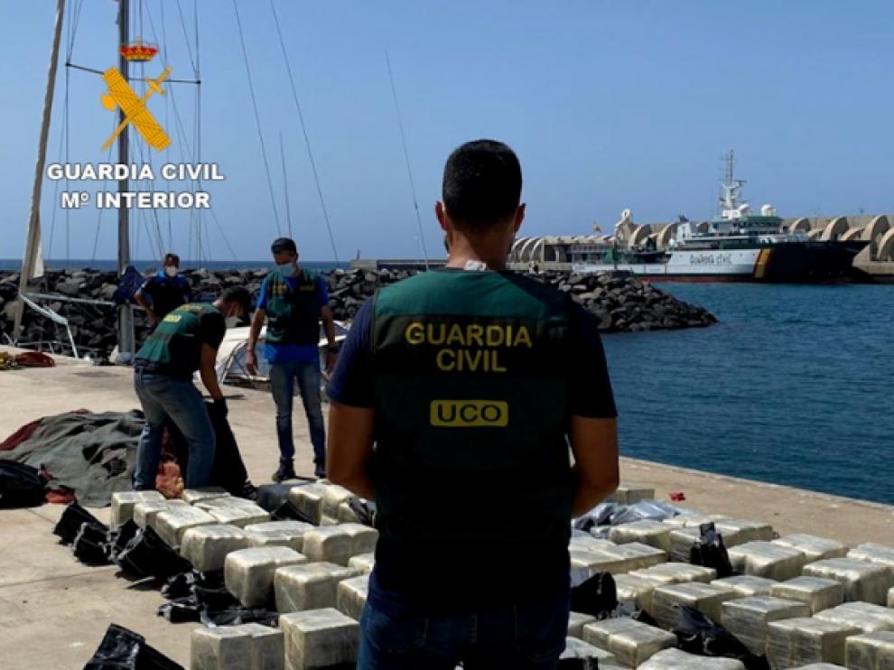 La Guardia Civil incauta 11.382 kilos de cocaína en la Operación Orión