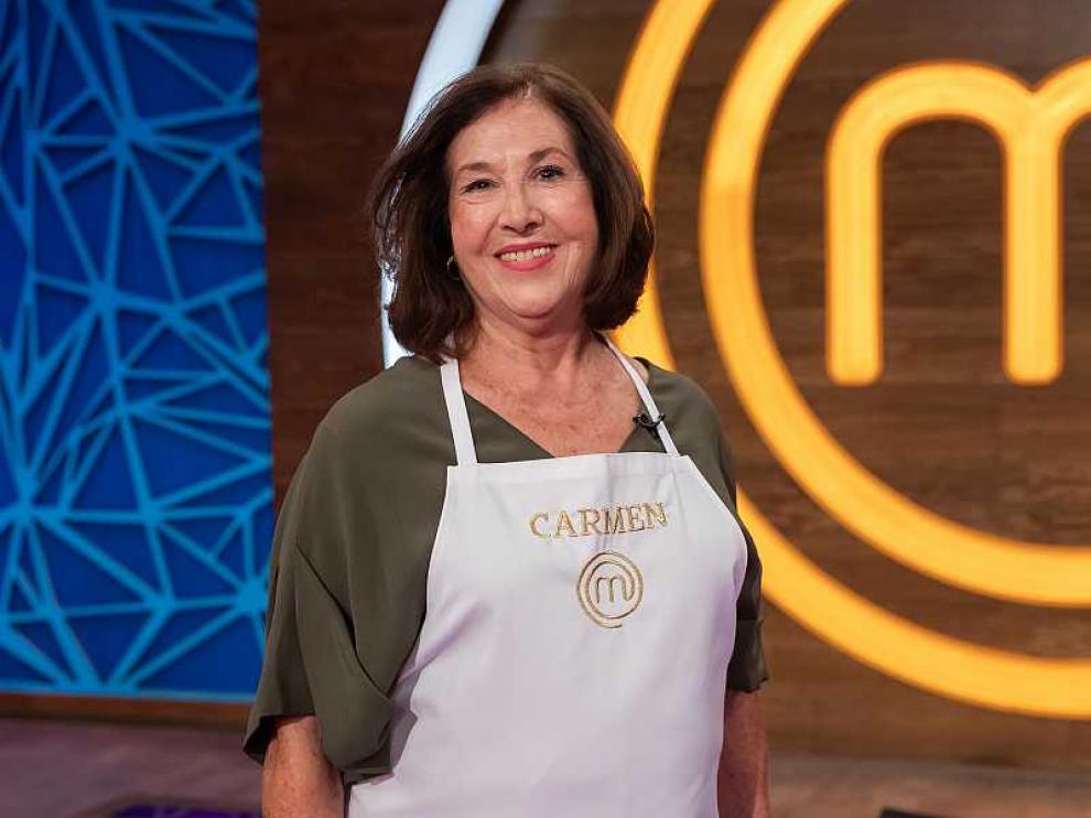 Carmen, empresaria jubilada de Zaragoza, ya pasó por el castin de Masterchef hace unos años y ahora vuelve por la puerta grande