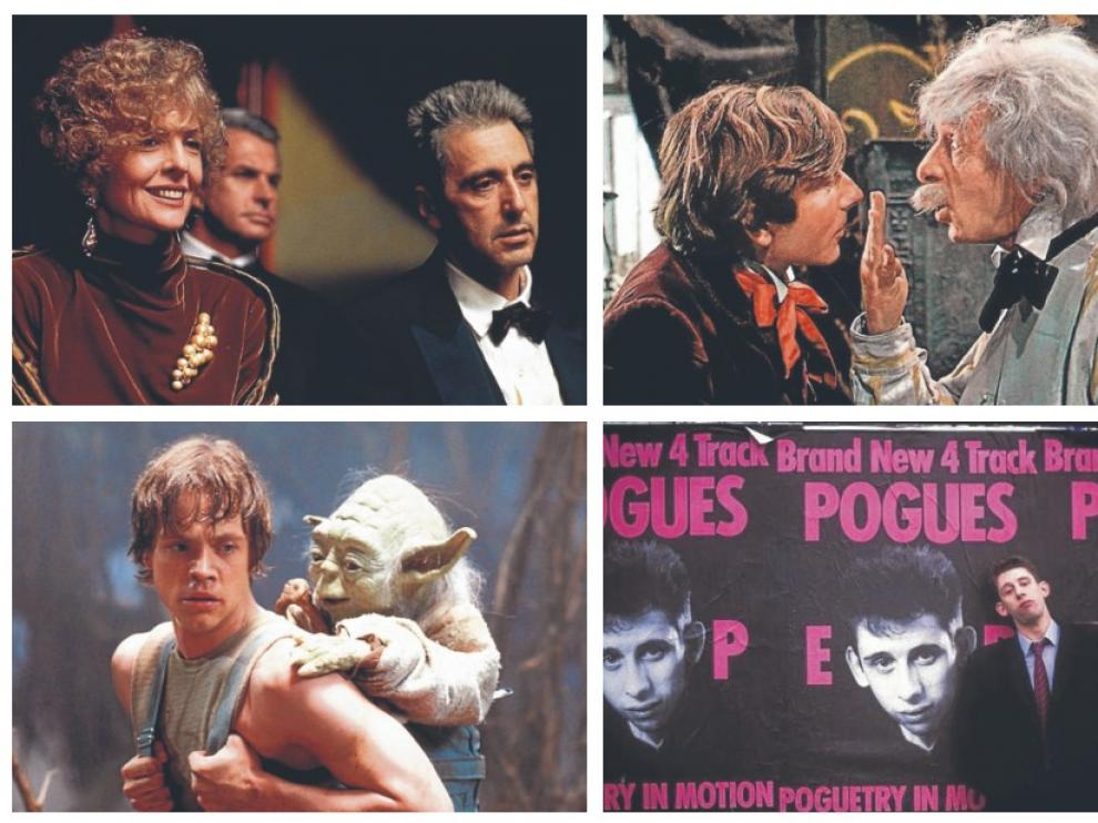 De izquierda a derecha: 'El Padrino, epílogo: la muerte de Michael Corleone', 'El baile de los vampiros', 'El Imperio contraataca' y 'Crock of Gold'.