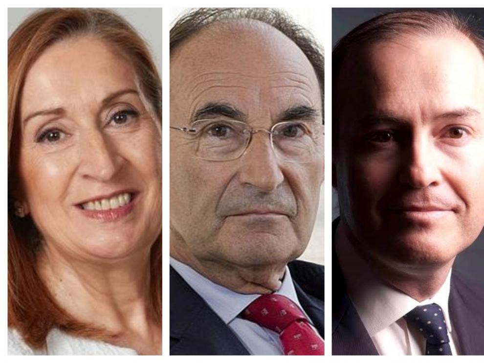 De izquierda a derecha, Pastor, Lamo de Espinosa y De Zavala.