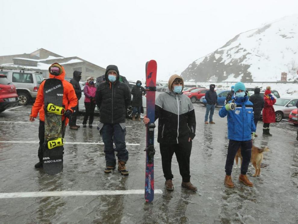 Manifestación en Formigal.