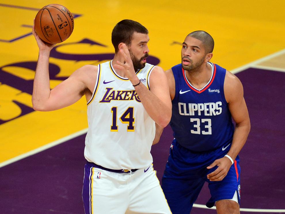 Marc Gasol ante los Clippers.