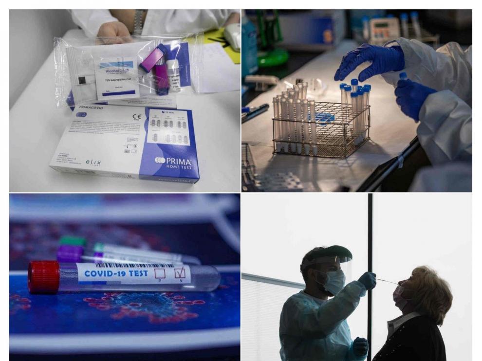 Diferentes pruebas para detectar el coronavirus.