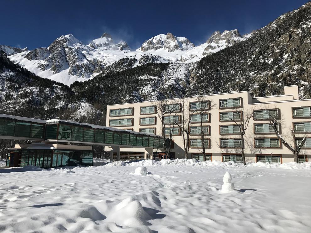 Imagen que presenta estos días el balneario.