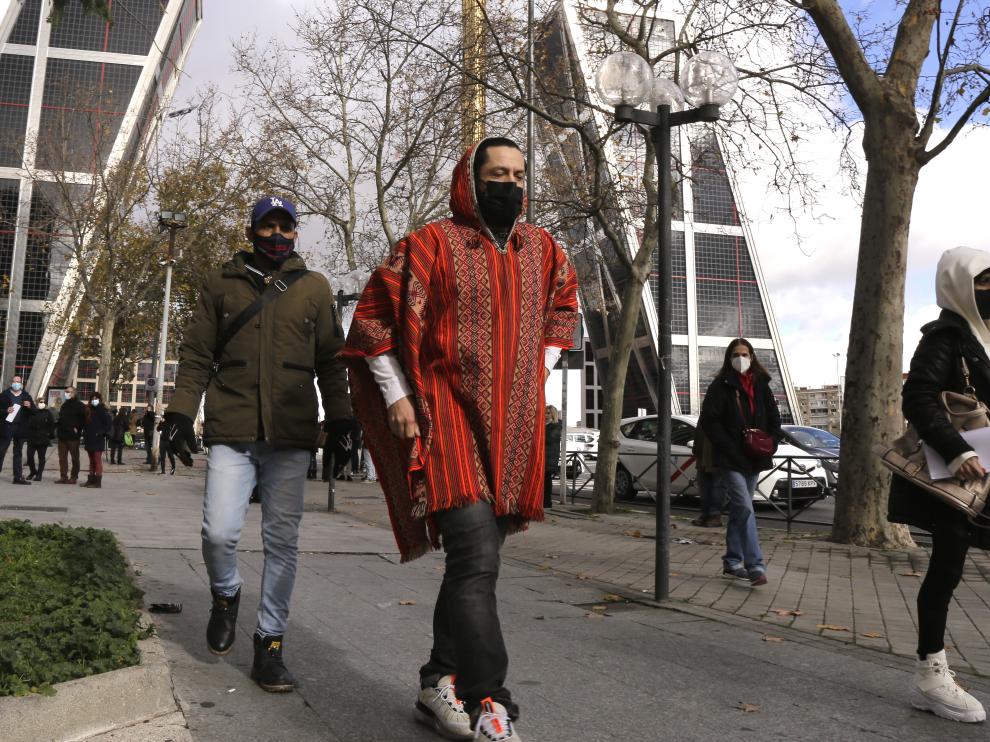 Rafael Amargo, este martes, acudiendo a firmar a los juzgados de plaza de Castilla.
