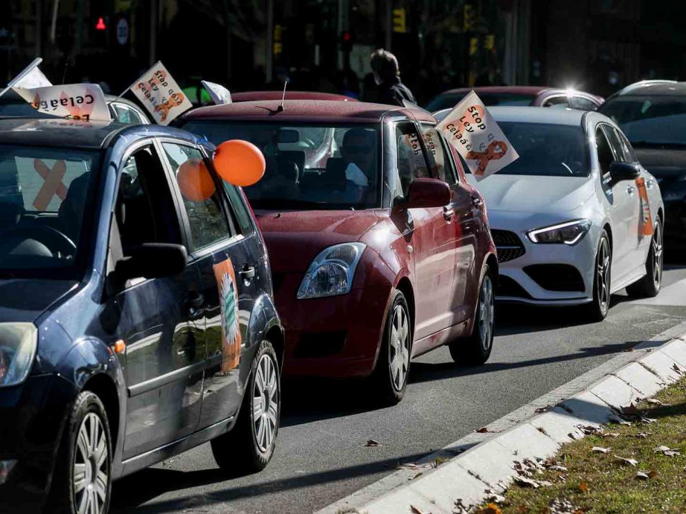 Nueva protesta de la concertada en coches contra la ley Celáa