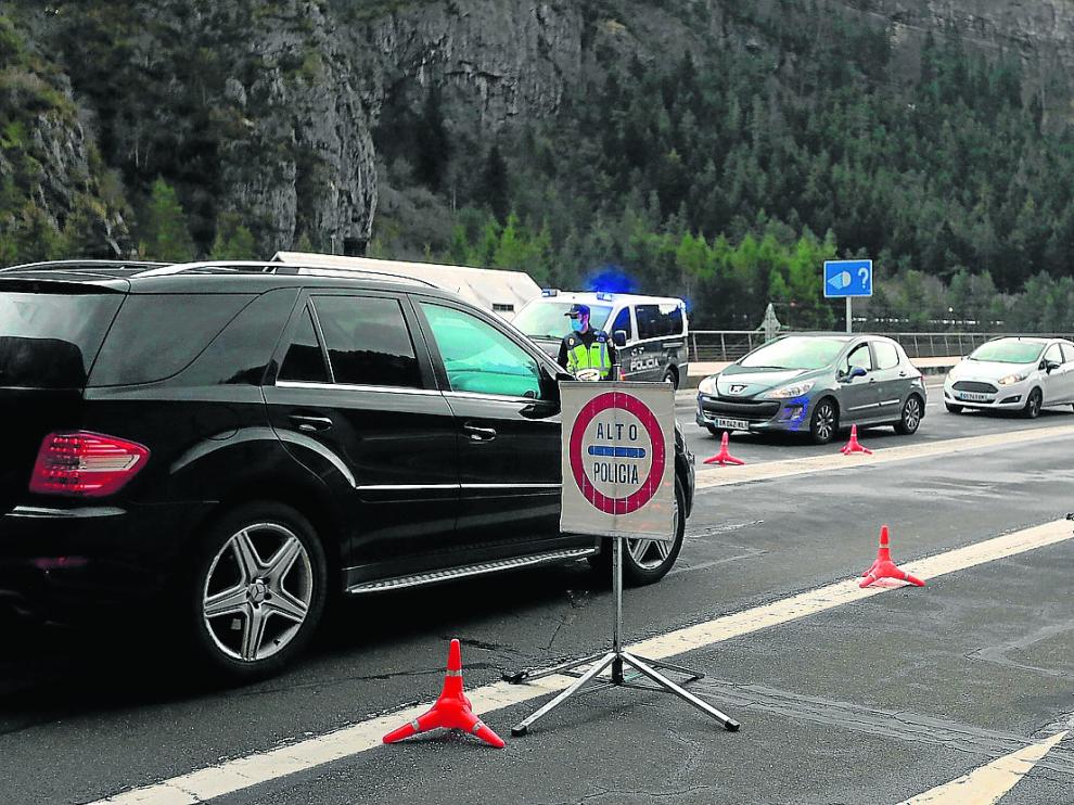 Controles en Somport, ayer