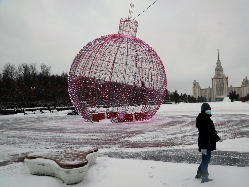 Holiday decoration in Moscow