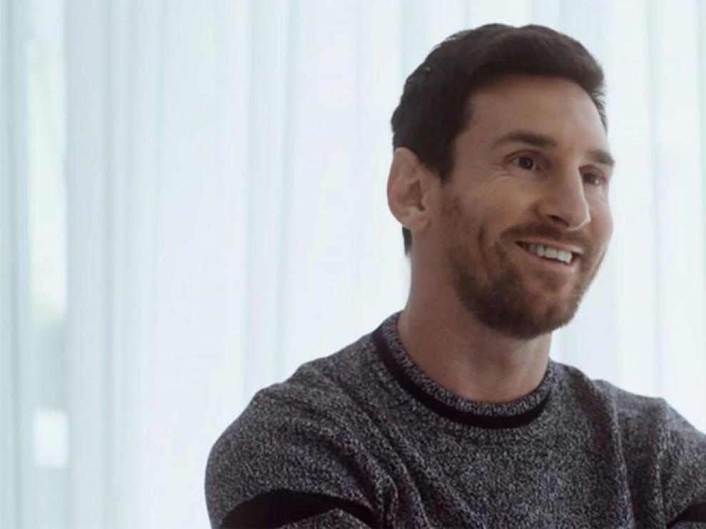 Messi durante su entrevista con Jordi Évole en laSexta