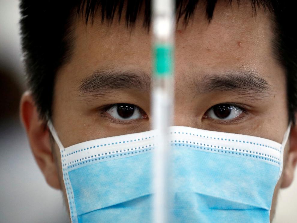 FILE PHOTO: Media tour at Chinese vaccine maker Sinovac Biotech in Beijing