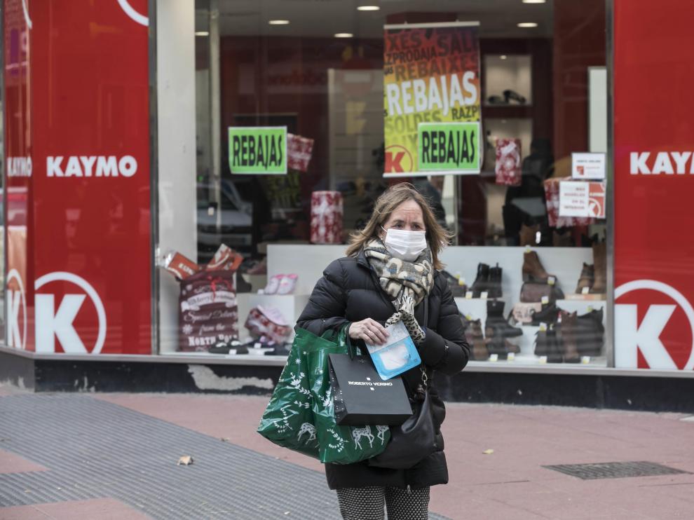 Jornada de compras en Zaragoza.