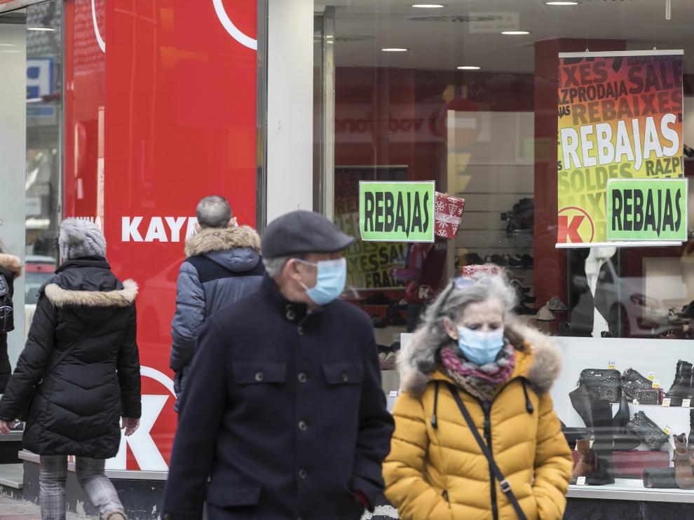 Jornada de compras en Zaragoza.