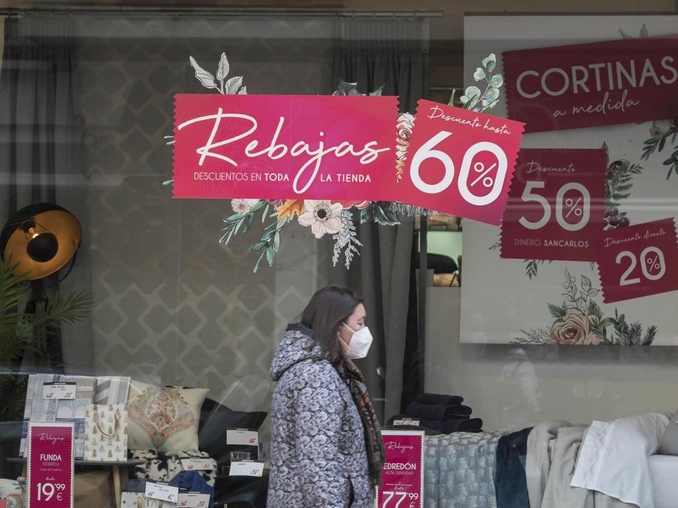 Jornada de compras en Zaragoza.
