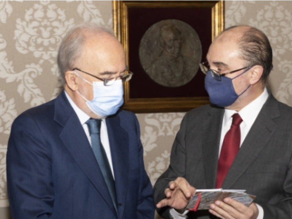 Firma del protocolo de colaboración del Gobierno de Aragón y la Fundación Pro RAE para el desarrollo de actividades de interés general