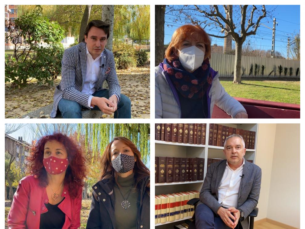 Algunos de los participantes en el vídeo