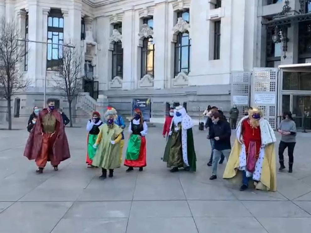 Recibimiento de los Reyes Magos en Madrid