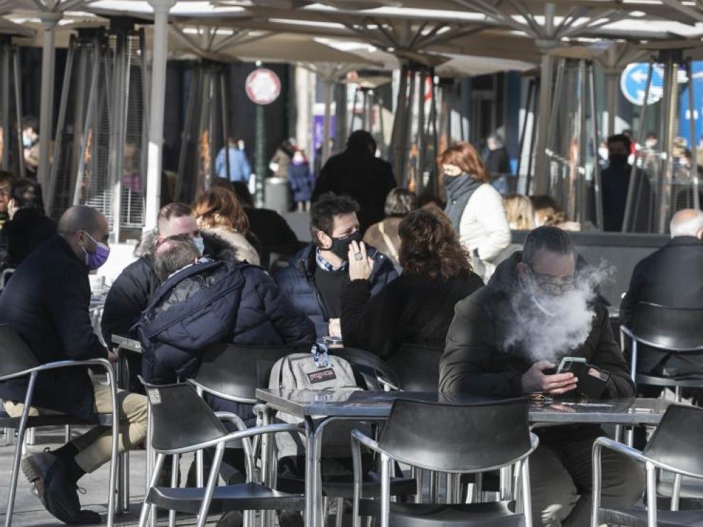 Terraza en Zaragoza.