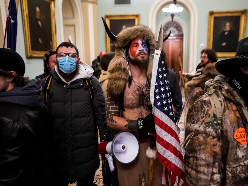 Seguidores de Trump protestan en el Capitolio de Estados Unidos