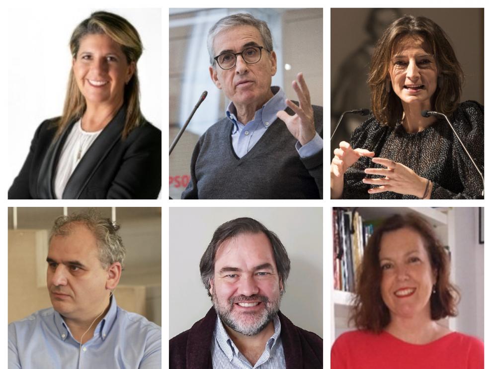De izquierda a derecha y de arriba abajo: Martha Herrera (Cemex), Ramón Jáuregui (exministro), Luisa Allí (Ikea España), Carlos Barrabés, Dante Pesce (Centro PUCV) y Maravillas Espín.